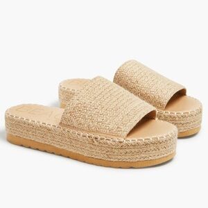 Beach by Matisse Del Mar Espadrille Platform Slide Sandal Size 8 Like New!